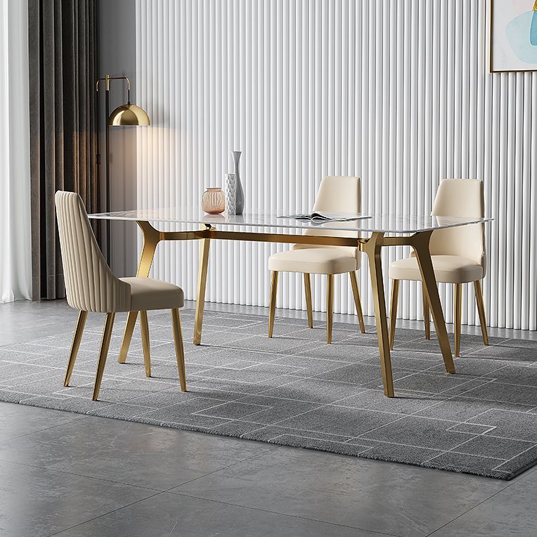 Luxury Sintered Stone Dining Table Rectangle Table with Metal Base and 4 Legs Clearhalo ' dining_table' 'Dining Tables & Seating' 'Dining Tables' 'furn' 'furn_dining_table' 'Furniture' 'furniture_dining_table' 'Kitchen & Dining Furniture' 'kitchen&dining_furn' 'kitchen' 'kitchen_dining_table' 1200x1200_eddb6c41-590c-475d-b289-8de1fd6ed6b8