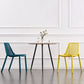 Modern Plastic Chair Slat Back Side Chair in Matte Finish for Home
