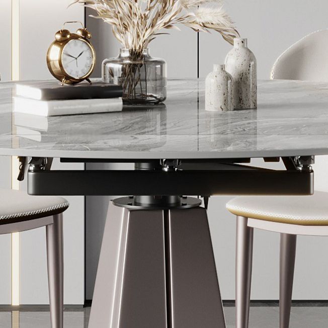 Glam 1/5/7 Pieces Dining Set Rectangular Sintered Stone Dining Table Set Clearhalo 'Dining Room Sets' 'Dining Tables & Seating' 'dining_room_set' 'furn' 'furn_dining_room_set' 'Furniture' 'furniture_dining_room_set' 'Kitchen & Dining Furniture' 1200x1200_edde5ca1-100f-4d3f-a6fc-69860d1e30cc