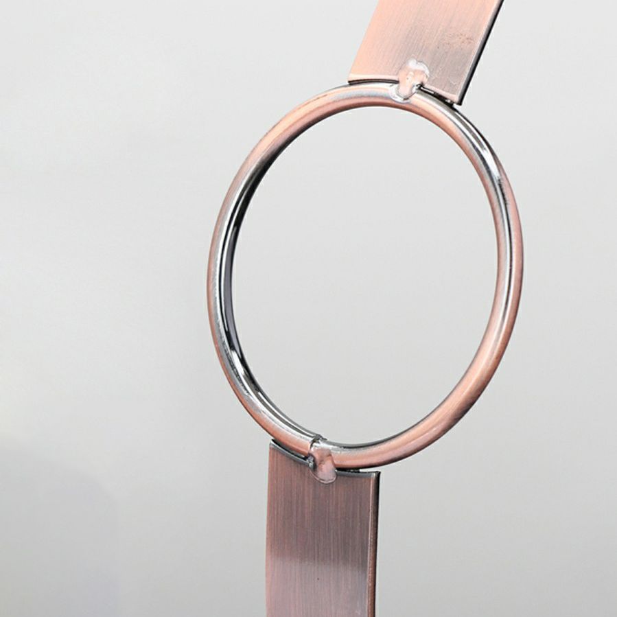 Porta bottiglia da tavolo moderna porta bottiglia di vino in metallo per soggiorno