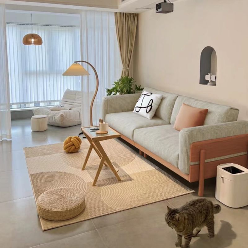 Solid Wood Square Arm Sofa Slipcovered Corduroy Cushions Sofa Clearhalo 'furn' 'furn_sofas' 'Furniture' 'Living Room Furniture' 'Sofa' 'sofas' 1200x1200_ede1166d-1947-4263-b989-83c5864f8346