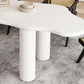 Modern Simple Wooden Meeting Desk Irregular Shape Desk for Dining Room and Office