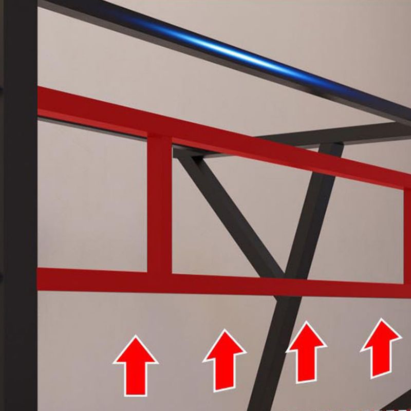 Industriële houten computer bureau slaapkamer bureau met metalen benen