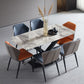 Minimalist Kitchen Gray Dining Table Sintered Stone Rectangle Dining Table with Pedestal Base Clearhalo ' dining_table' 'Dining Tables & Seating' 'Dining Tables' 'furn' 'furn_dining_table' 'Furniture' 'furniture_dining_table' 'Kitchen & Dining Furniture' 'kitchen&dining_furn' 'kitchen' 'kitchen_dining_table' 1200x1200_ede4b37b-b87d-4a20-bdc2-380409aeed4e