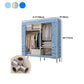 Metal Frame Home Wardrobe Armoire Modern Style Wardrobe with Shelves
