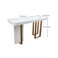 Faux Marble Bistro Bar Table Rectangle White Bar Table for Home Clearhalo 'Bar Furniture' 'Bar Tables' 'bar_tables' 'furn' 'furn_bar_tables' 'Furniture' 'Kitchen & Dining Furniture' 1200x1200_ede5cfb1-b770-49c0-831d-c7cc7961acff