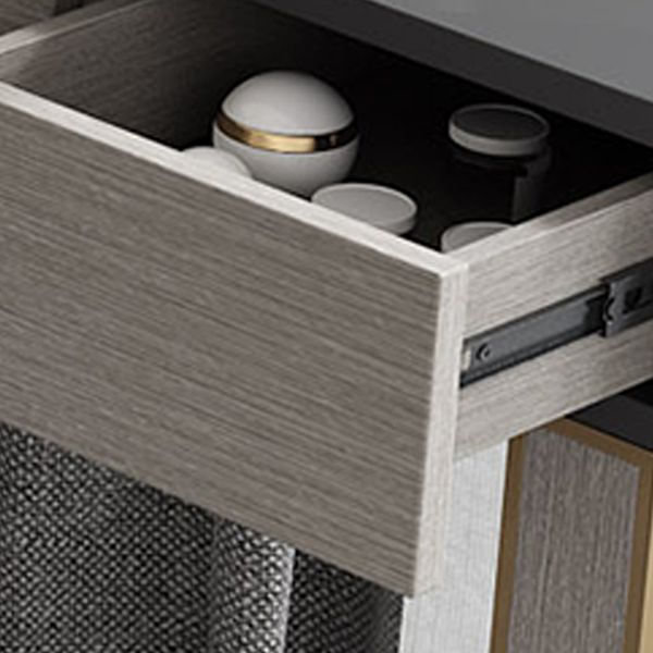 Tavolo da toeletta da toeletta moderno a 3 pezzi con 6 cassetti