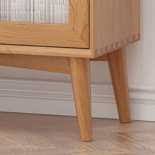 Contemporary Pine Solid Wood Sideboard 2 Drawer Side Board for Dining Room Clearhalo 'buffet_sideboard' 'Buffets & Sideboards' 'furn' 'furn_buffet_sideboard' 'Furniture' 'Kitchen & Dining Furniture' 1200x1200_ede6fc98-85f0-4e9d-8ef1-5b524c5e602a