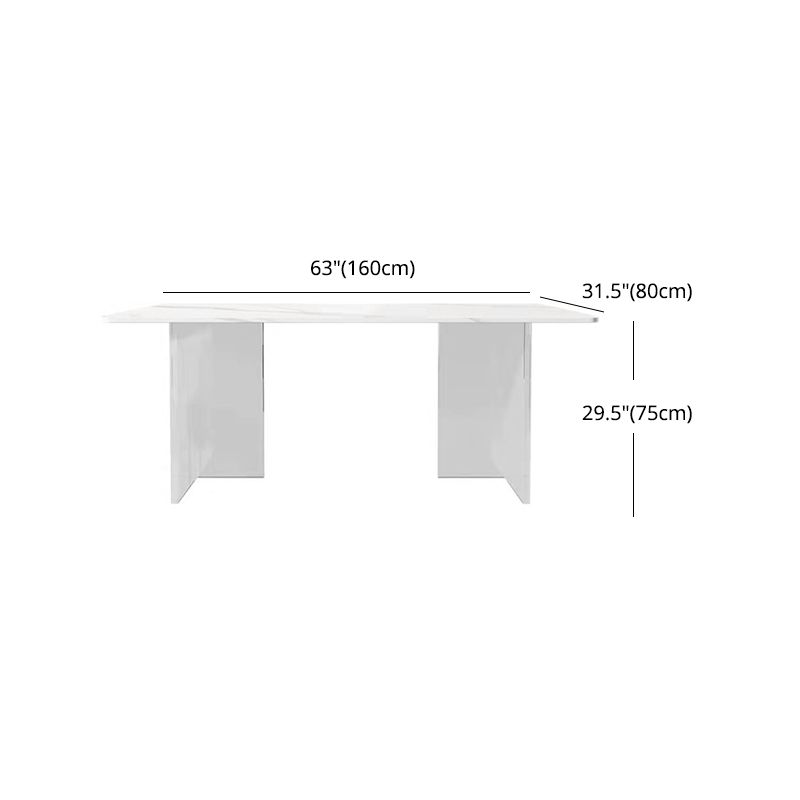 Modern 1/2/5/7 Pieces Dining Set Rectangle Stone Dining Table for Dining Room Clearhalo 'Dining Room Sets' 'Dining Tables & Seating' 'dining_room_set' 'furn' 'furn_dining_room_set' 'Furniture' 'furniture_dining_room_set' 'Kitchen & Dining Furniture' 1200x1200_ede85aa3-ee6f-44de-a81e-fd1d9be0c9d7