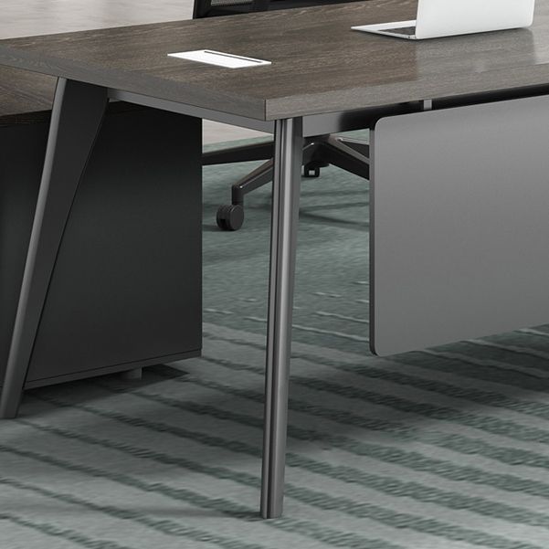 Contemporary Office Desk Black Cable Management Writing Desk Clearhalo 'furn' 'furn_office_desk' 'Furniture' 'Office Desks' 'Office Furniture' 'office_desk' 1200x1200_edea87bf-78e3-450c-b8a5-a4d0b9ebc2ac