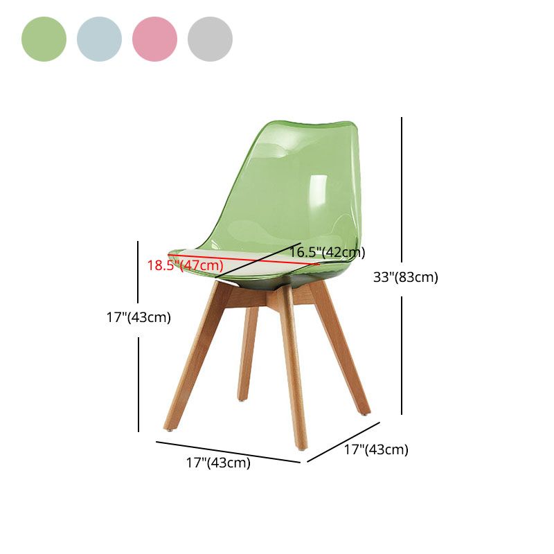 Scandinavian PU Leather Dining Chairs Armless Solid Back Chair Clearhalo ' kitchen&dining_furn' 'Dining Chairs' 'Dining Tables & Seating' 'dining_chair' 'Furniture' 'furniture_dining_chair' 'Kitchen & Dining Furniture' 'kitchen' 1200x1200_edeab424-b11d-4b8d-81f1-fa68c5463db8