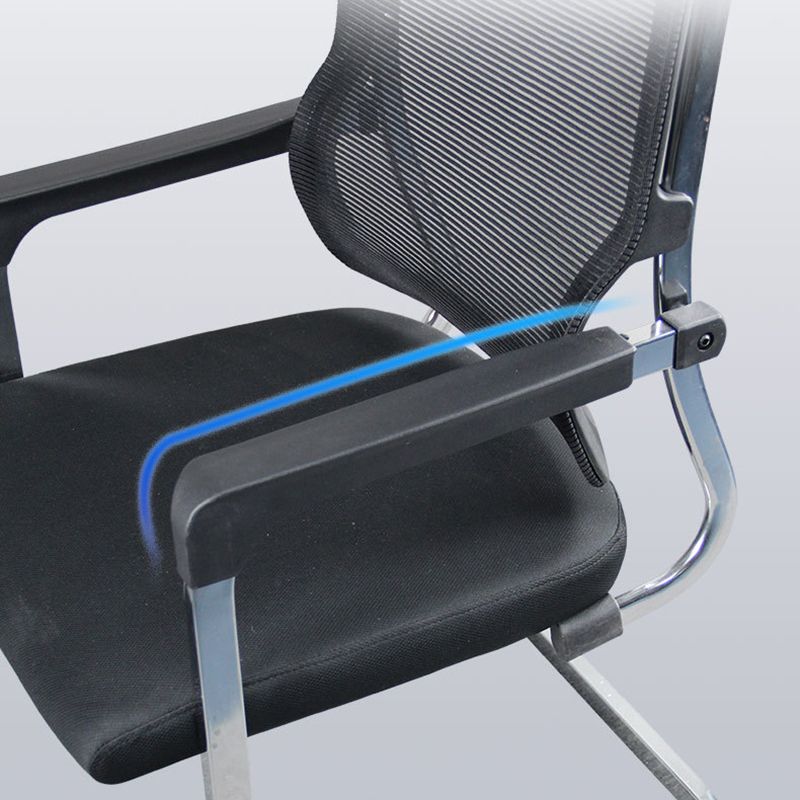 Modern Fixed Arms Office Chair Breathable AirGrid No Wheels Desk Chair Clearhalo 'furn' 'furn_office_chair' 'Furniture' 'Office Chairs' 'Office Furniture' 'office_chair' 1200x1200_edeb8a86-2eb7-4ed9-8260-db53c3b3e646