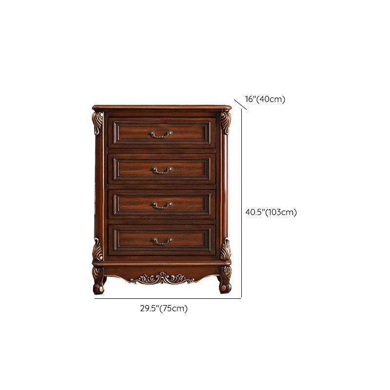 Klassieke Glam opbergkist Massief houten opbergkist met 4/5/6 lades