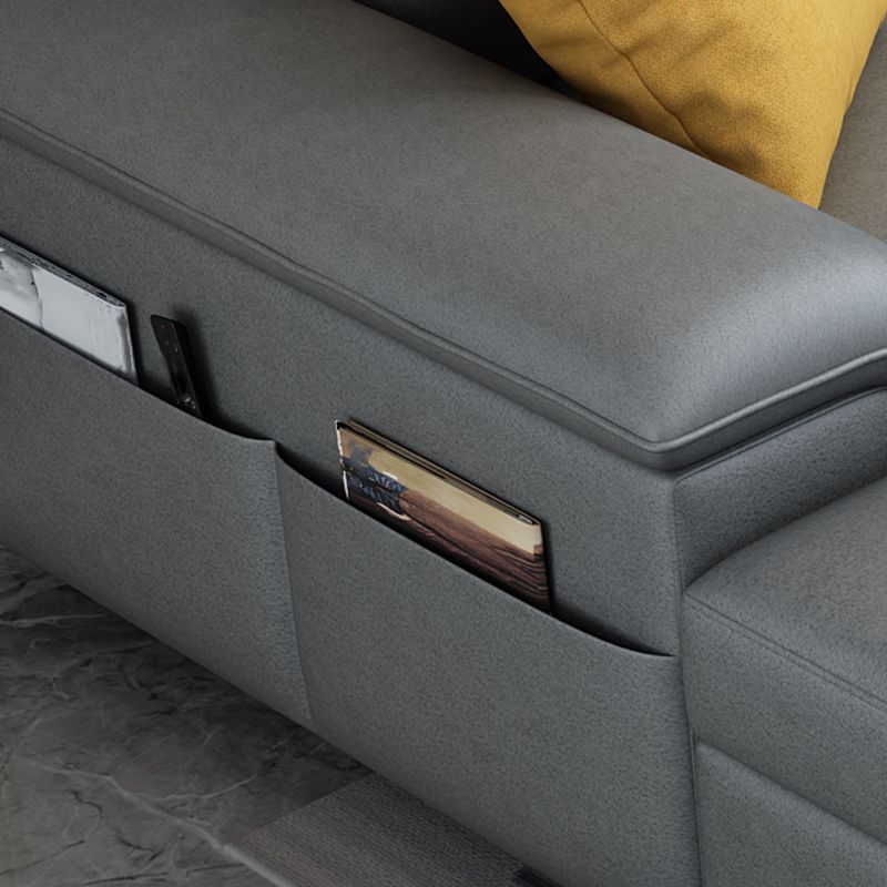 Modern L-Shape Sectional Pillow Back Cushion Sofa and Chaise with Storage Clearhalo 'furn' 'furn_sectionals' 'Furniture' 'furniture_sectionals' 'Living Room Furniture' 'Sectionals' 1200x1200_edeed619-cdd3-48b1-bec5-2fc843108a59