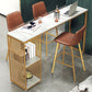 Modern Faux Marble Pub Set 1/3/4 Pieces Rectangle Bar Height Bar Set