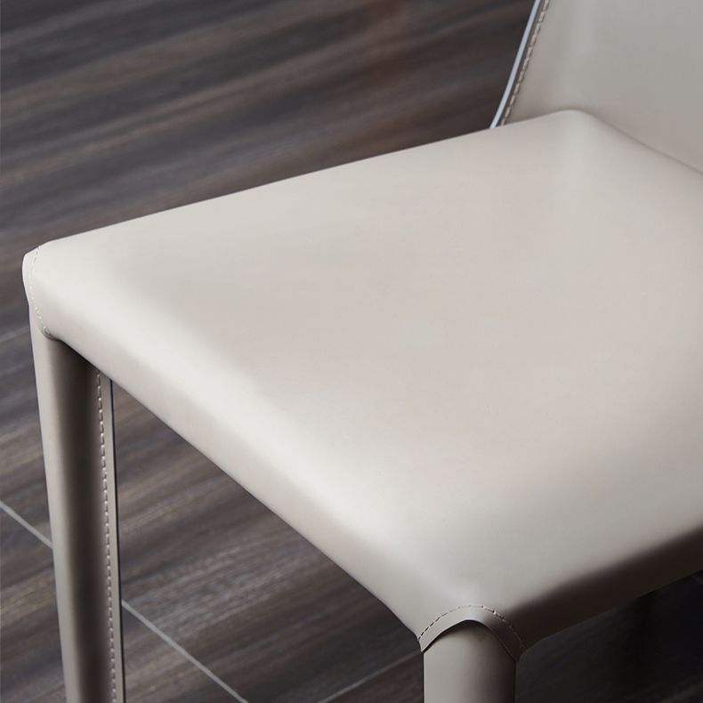 Scandinavian Style Solid Back Chair for Home Use Metal Dining Room Chairs Clearhalo ' kitchen&dining_furn' 'Dining Chairs' 'Dining Tables & Seating' 'dining_chair' 'furn' 'furn_dining_chair' 'Furniture' 'furniture_dining_chair' 'Kitchen & Dining Furniture' 'kitchen' 1200x1200_edefe5e3-1ad2-48ec-b6ab-7252e8c5941a