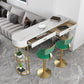 Glam Style Stone Bar Table 1/3/4 Pieces Counter Table with Upholstered Stools Clearhalo 'Bar Furniture' 'furn' 'furn_home_bar_bar_sets' 'Furniture' 'Home Bars & Bar Sets' 'home_bar_bar_sets' 'Kitchen & Dining Furniture' 1200x1200_edf04f62-44cc-49f3-a8a4-6cad45680ac6