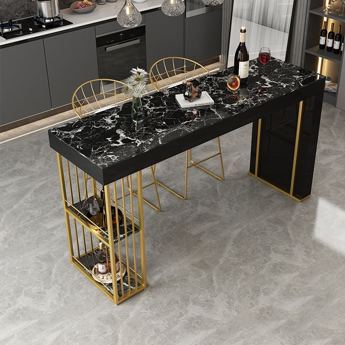 Contemporary Steel Rectangle Counter Height Table Indoor Bar Height Cocktail Table Clearhalo 'Bar Furniture' 'Bar Tables' 'bar_tables' 'furn' 'furn_bar_tables' 'Furniture' 'furniture_bar_tables' 'Kitchen & Dining Furniture' 'kitchen&dining_furn' 'kitchen' 1200x1200_edf06150-c47f-458e-a572-f898c62a2ec3