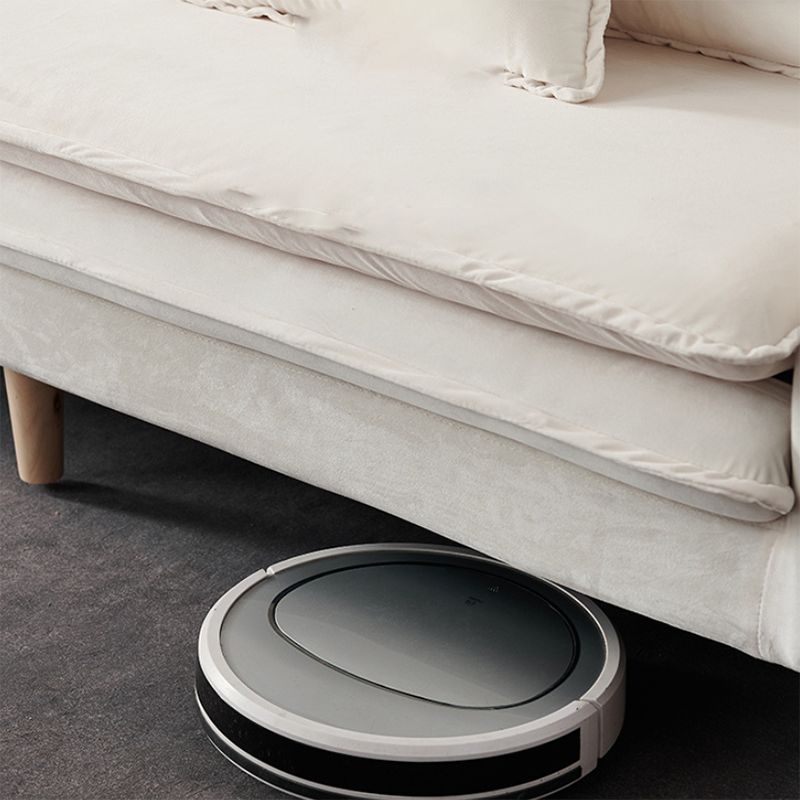 Modern 23.62" H Cotton Blend Square Arm Sofa for Living Room