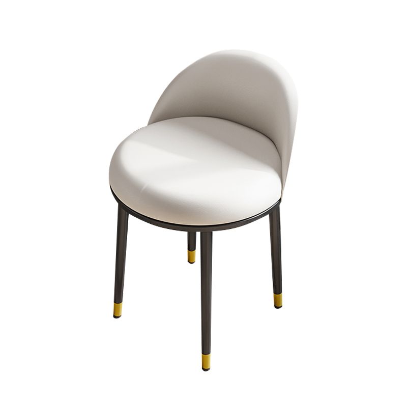 Nordic Design Armless Solid Back Chairs Upholstered Dining Chairs Clearhalo ' kitchen&dining_furn' 'Dining Chairs' 'Dining Tables & Seating' 'dining_chair' 'furn' 'furn_dining_chair' 'Furniture' 'furniture_dining_chair' 'Kitchen & Dining Furniture' 'kitchen' 1200x1200_edf16661-fad9-42d9-9809-b57ade8f2548