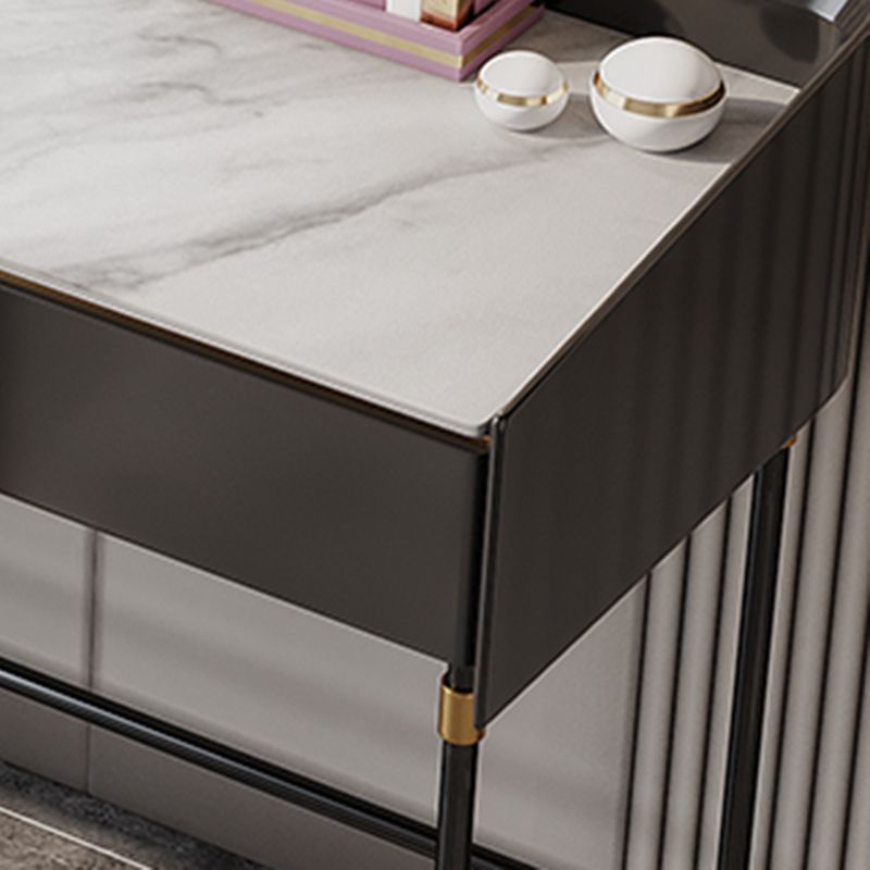 Modern Black Vanity Makeup Stone Top Dressing Table with Storage Clearhalo 'Bedroom Furniture' 'furn' 'furn_makeup_vanities' 'Furniture' 'Makeup Vanities' 'makeup_vanities' 1200x1200_edf2673e-e0a6-4b33-85bf-2aff3676abba