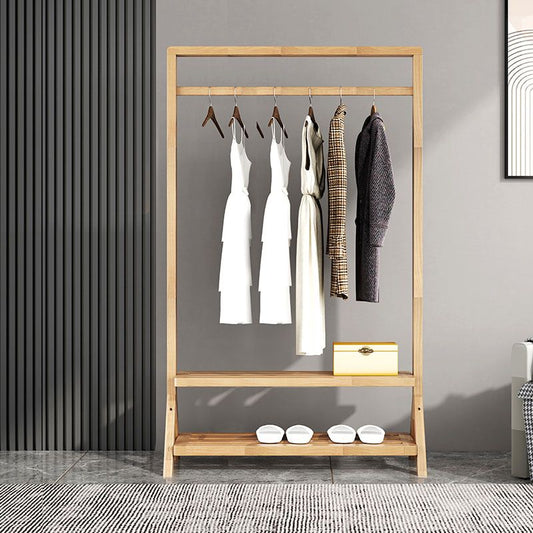 Hangage à manteau de style contemporain étagères doubles étagères à double étagère pour le salon