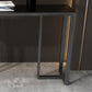 Modern Accent Table with Stone Top and Black Frame Base Console Clearhalo 'Console Tables' 'console_tables' 'Entry & Mudroom Furniture' 'furn' 'furn_console_tables' 'Furniture' 1200x1200_edf45b59-f0e0-4f93-a2da-1f73958b577a