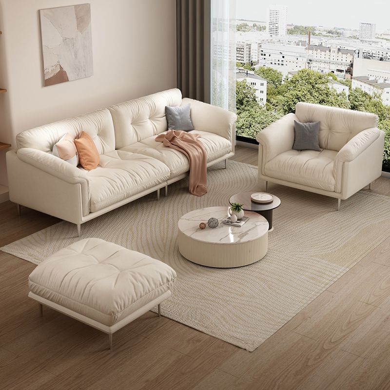 Modernistisches Sofa Kunstleder armloses Sofa mit losen Rücken für Wohnzimmer