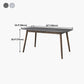 Stone Top Dining Table Mid-Century Modern Dining Table with 4 Brown Legs Clearhalo 'Dining Tables & Seating' 'Dining Tables' 'dining_table' 'Furniture' 'furniture_dining_table' 'Kitchen & Dining Furniture' 'kitchen' 'kitchen_dining_table' 1200x1200_edf62fa3-77c1-495e-9ff6-883ee2408dad