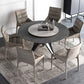 Modern style Round Dinner Table Steel Pedestal Base Table for Room