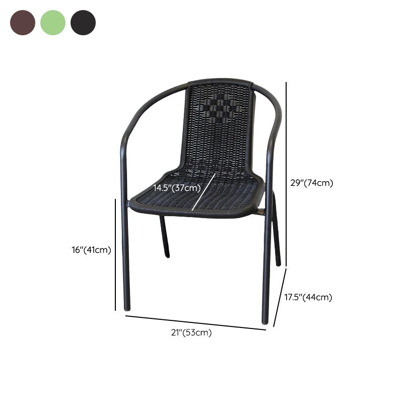 Eigentijdse stijl armstoel plastic dineren accentstoel voor eetkamer