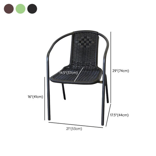 Eigentijdse stijl armstoel plastic dineren accentstoel voor eetkamer