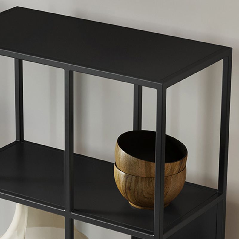 5-Shelf Modern Metal Bookshelf Etagere Open Shelf Bookcase in Burnish Clearhalo 'Bookcases' 'furn' 'furn_bookcases' 'Furniture' 'Office Furniture' 1200x1200_edf9bf92-2d75-493d-8e00-ee421bc19d0a