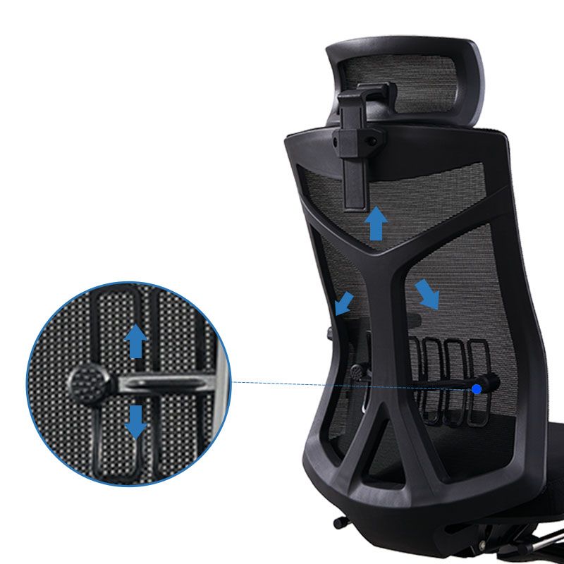 Mitte/High Back Desk Stuhl Schwammkissen verstellbarer Bürostuhl