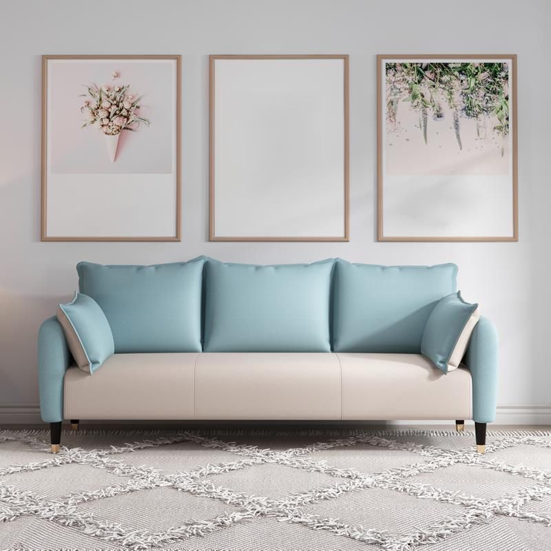 31.4" H 3 Seater Faux Leather Square Arm Sofa for Living Room Clearhalo 'furn' 'furn_sofas' 'Furniture' 'furniture_sofas' 'Living Room Furniture' 'Sofa' 'sofas' 1200x1200_edfdff9c-10a5-45dd-b4be-2384cdc93959