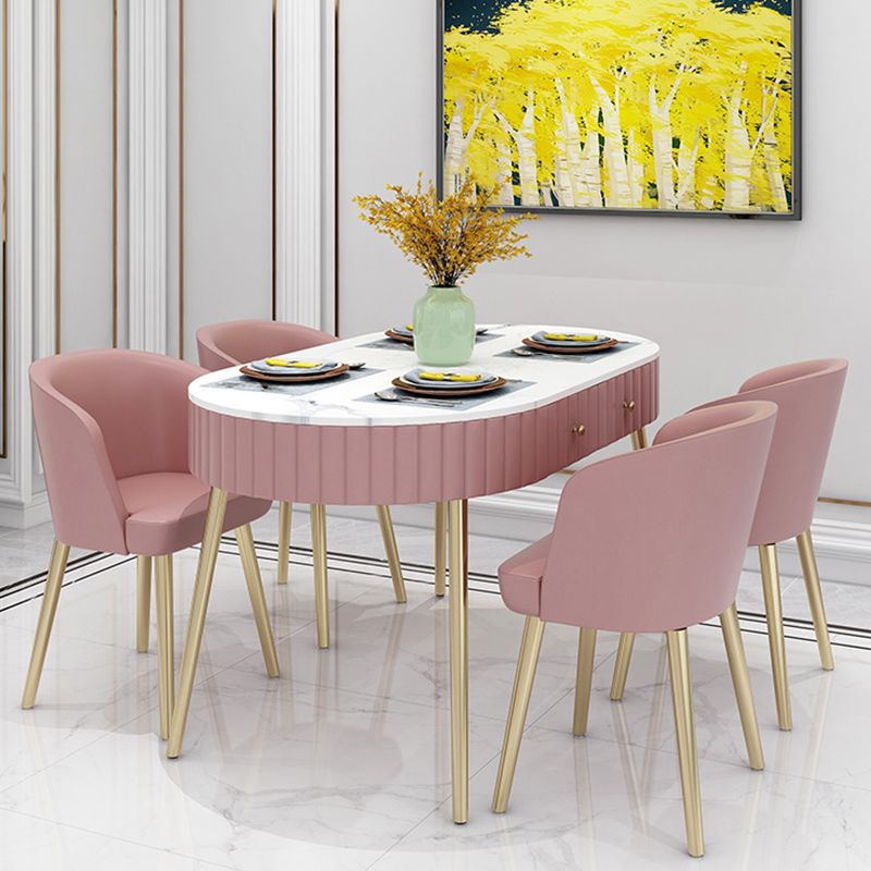 4/5 pièces OVAL BLANC STONE EN SIGNE SEAU POUR LA MAISON pour la maison