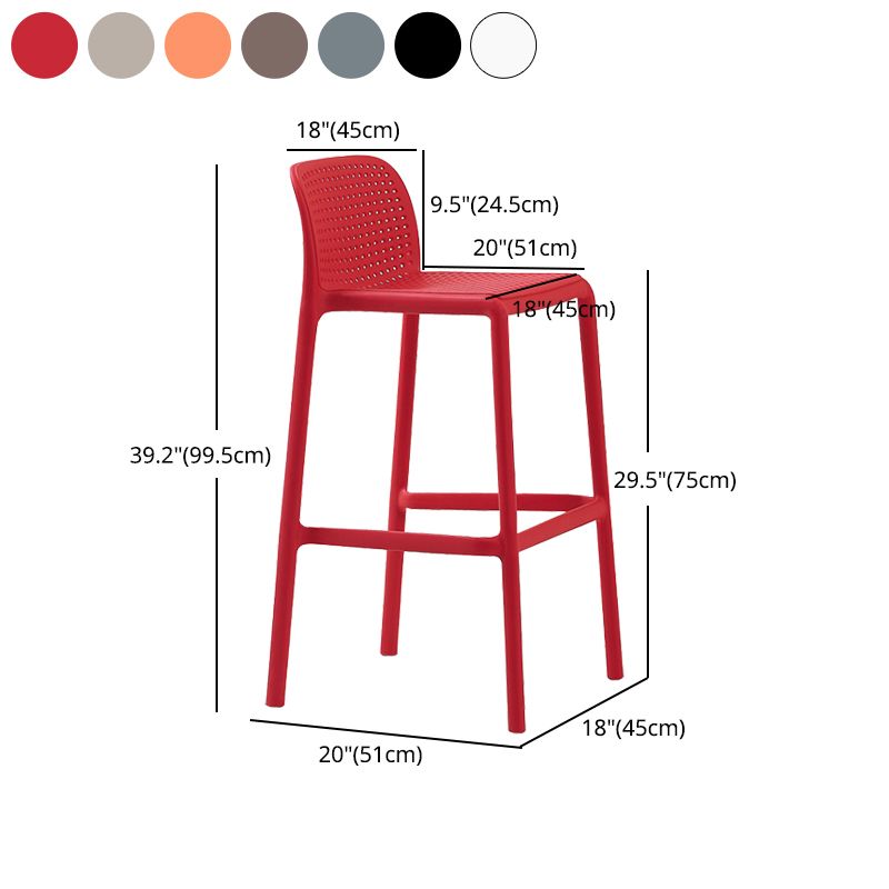 Scandinavian Plastic Kitchen Dining Room Stool Low Back Armless Bar Stool Clearhalo 'Bar Furniture' 'Bar Stools' 'bar_stools' 'furn' 'furn_bar_stools' 'furniture_bar_stools' 'Kitchen & Dining Furniture' 'kitchen&dining_furn' 'kitchen' 'kitchen_furn' Furniture' 1200x1200_ee02d08a-6930-4179-b762-9a3a20096cda