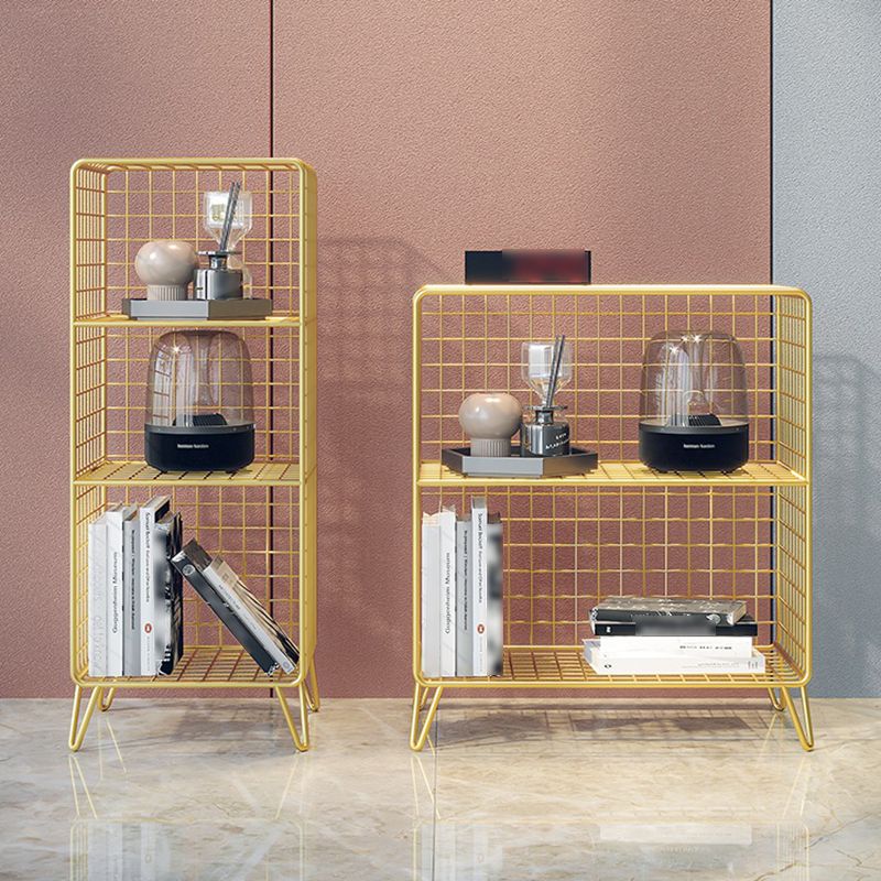 Glam Style Metal Bookshelf Closed Back Standard Shelf Bookcase for Home Clearhalo 'Bookcases' 'furn' 'furn_bookcases' 'Furniture' 'furniture_bookcases' 'Office Furniture' 1200x1200_ee037a38-f90c-4134-b816-1feea35c1b09