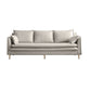Tuxedo Bran Mélange de coton contemporain / Faux Couber / Velvet Sofa Couch