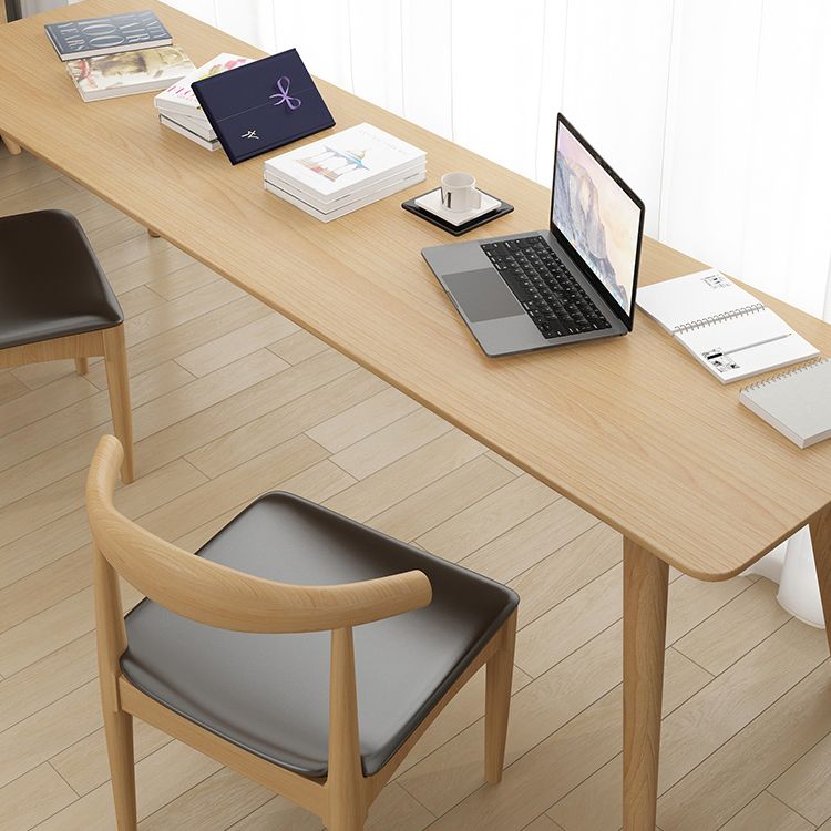 29.53 "Tall vast hout schrijfde bureau natuurlijk gebogen kantoorbureau met Parsons -basis