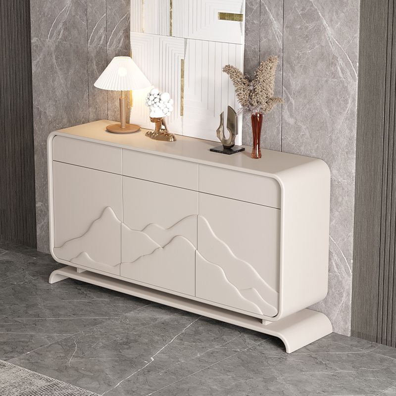 Modern Standard Cabinet White Drawers Included Accent Cabinet