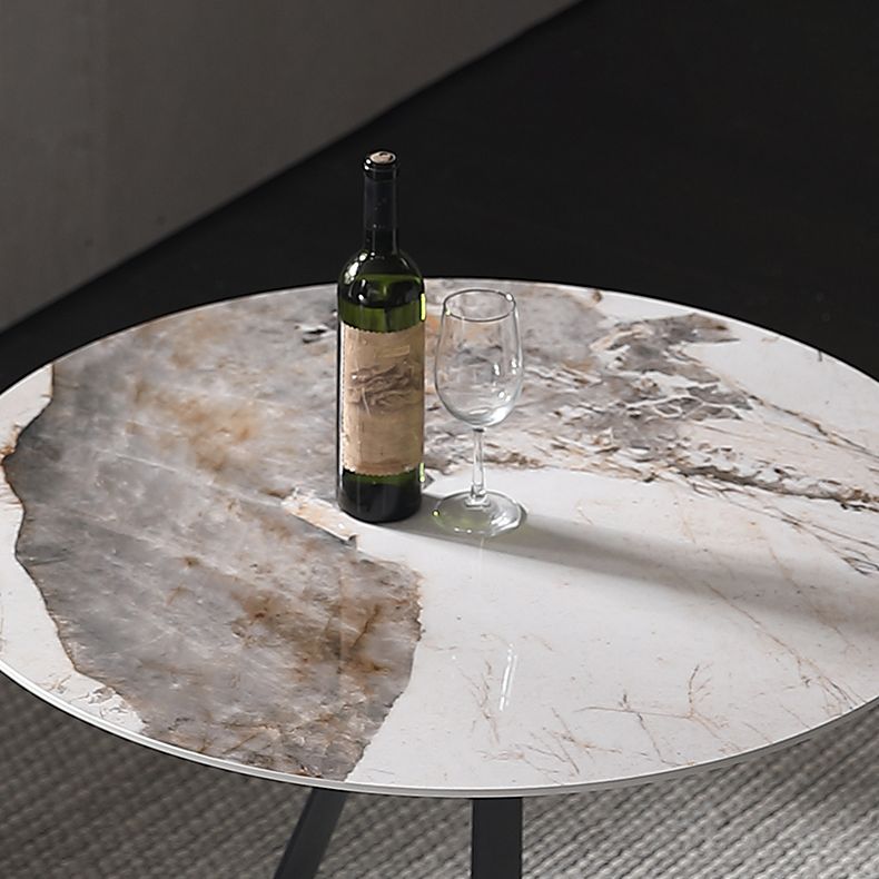 Glossy White Stone Dining Table Set 1/2/3/4 Pieces Modern Dinette Set for Kitchen