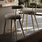 Glam Style Low Back Round Upholstered Bar Stool with Metal Legs Clearhalo 'Bar Furniture' 'Bar Stools' 'bar_stools' 'furn' 'furn_bar_stools' 'Furniture' 'Kitchen & Dining Furniture' 1200x1200_ee09a280-6a2f-42f8-aafb-1d0a866f414a