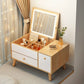 Scandinavian 1-Drawer Wooden Flip-top Dressing Vanity Make-up Table