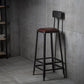 Industrial Brown Leather Bar Stools Square Stool with Metal Base Clearhalo 'Bar Furniture' 'Bar Stools' 'bar_stools' 'furniture_bar_stools' 'Kitchen & Dining Furniture' 'kitchen&dining_furn' 'kitchen' 'kitchen_furn' Furniture' 1200x1200_ee09c3b1-3d78-4c78-b886-dd69cc79324c