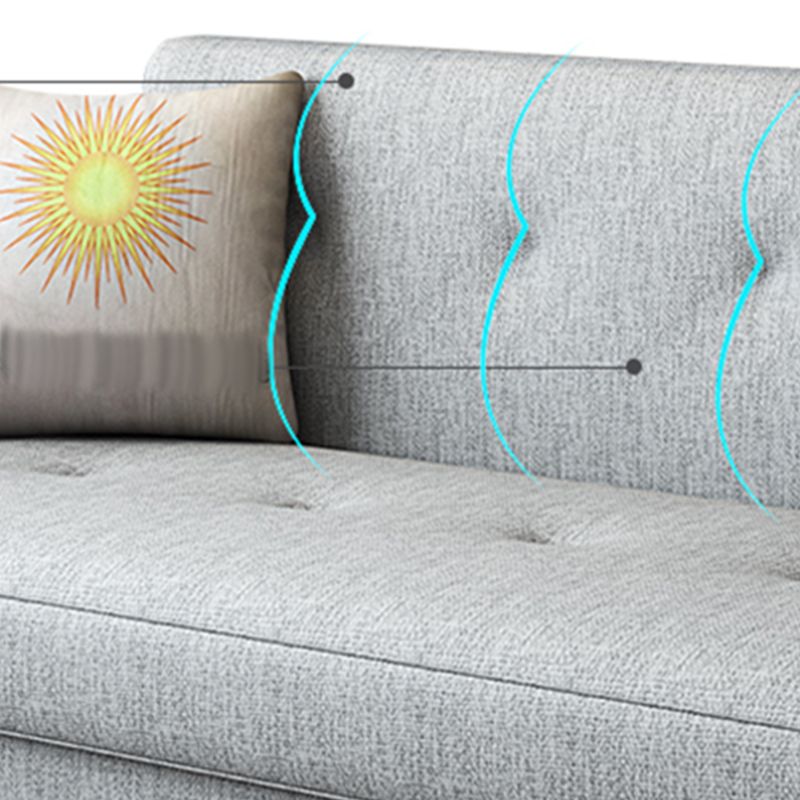 Sofá con brazo cuadrado contemporáneo Sectional Sectional para sala de estar