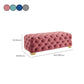 Glam Backless Entryway Bench Rectangle Cushioned Metal Seating Bench