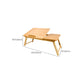 Modern Style Wooden Folding Desk Rectangular Shape Office Table with 2-Legs for Office