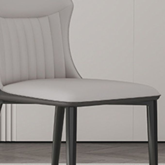 Industrial Upholstered Armless Chair Kitchen Wingback Side Chair Clearhalo 'Dining Chairs' 'Dining Tables & Seating' 'dining_chair' 'furn' 'furn_dining_chair' 'Furniture' 'Kitchen & Dining Furniture' 1200x1200_ee0c788e-cde9-4c9a-ba13-da91bd53e448