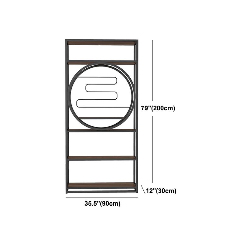 Geometric Shelf Bookshelf Metal and Wooden Bookcase for Home Office Clearhalo 'Bookcases' 'furn' 'furn_bookcases' 'Furniture' 'furniture_bookcases' 'Office Furniture' 1200x1200_ee0d04f7-df46-4b22-8f1b-b6f2a1d4979a
